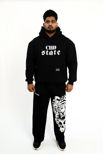 TIGER SKULL WIDE LEG JOGGERS